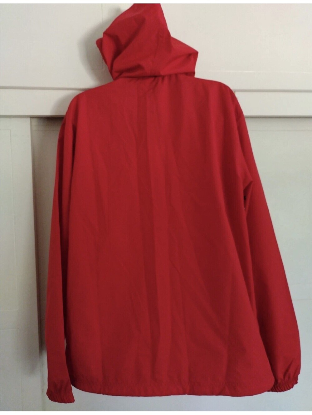 Charles River Apparel Womens Sz Medium Pack And Go Red Hooded Rain Jacket new